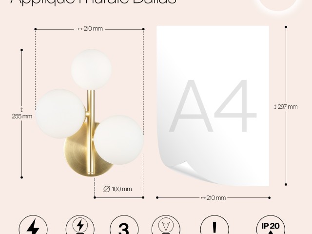 Настенный светильник (бра) Maytoni MOD545WL-03BS фото:14