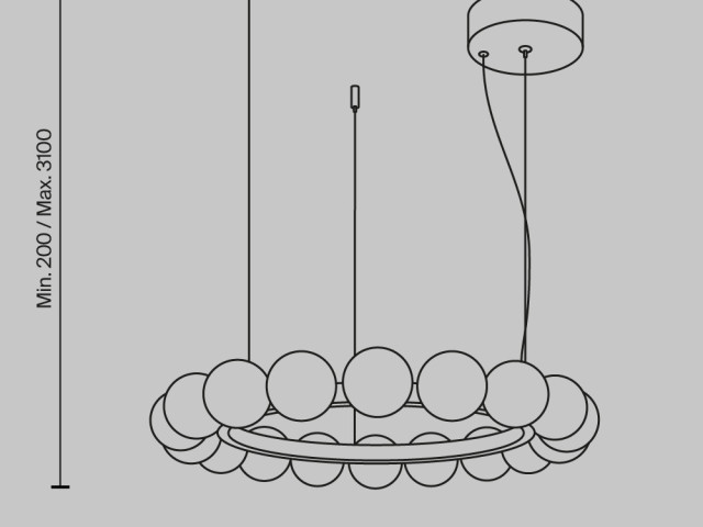 Подвесной светильник Maytoni MOD331PL-L32BS3K фото:7