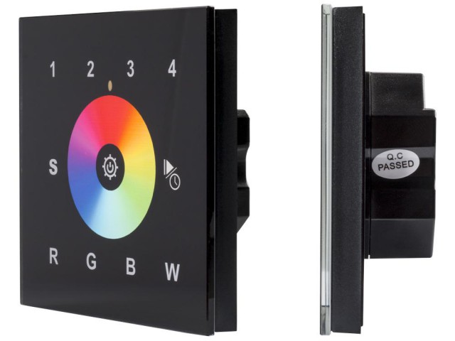 INTELLIGENT ARLIGHT Сенсорная панель DALI-901-11-4G-RGBW-DT8-IN Black (BUS/230V) (IARL, IP20 Пластик, 3 года) фото:1