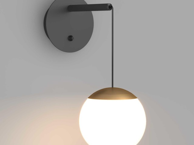 Светильник SP-BEADS-WALL-HANG-R130-6W Warm3000 (BK-GD, 180 deg, 230V) (Arlight, IP20 Металл, 3 года) фото:4
