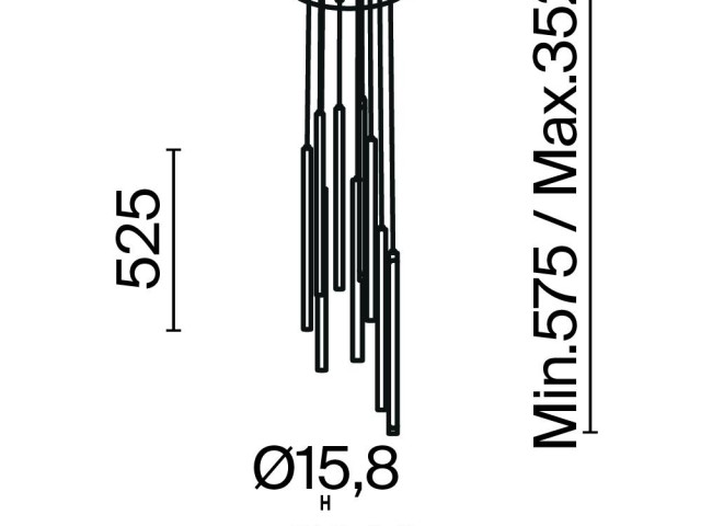 Подвесной светильник Maytoni MOD236PL-L54BS3K фото:1