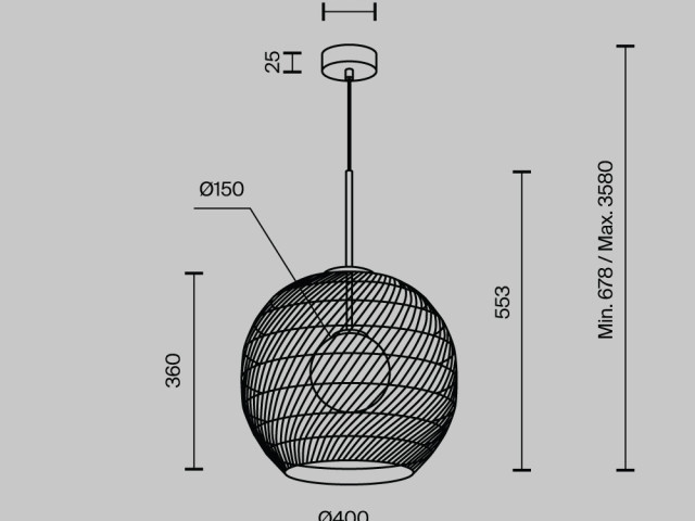 Подвесной светильник Maytoni MOD204PL-01B фото:17