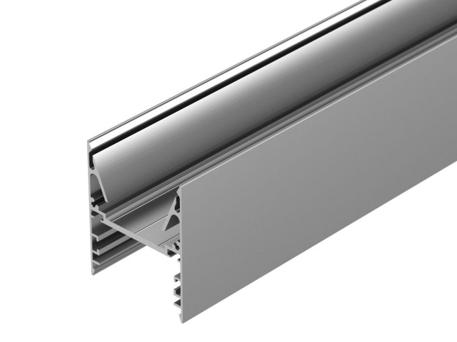 Профиль с экраном ALU-LINE-DUO-2000 ANOD+OPAL (Arlight, Алюминий) фото:2