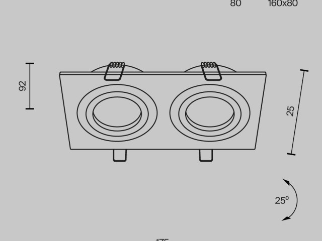 Встраиваемый светильник Technical DL024-2-02S фото:5