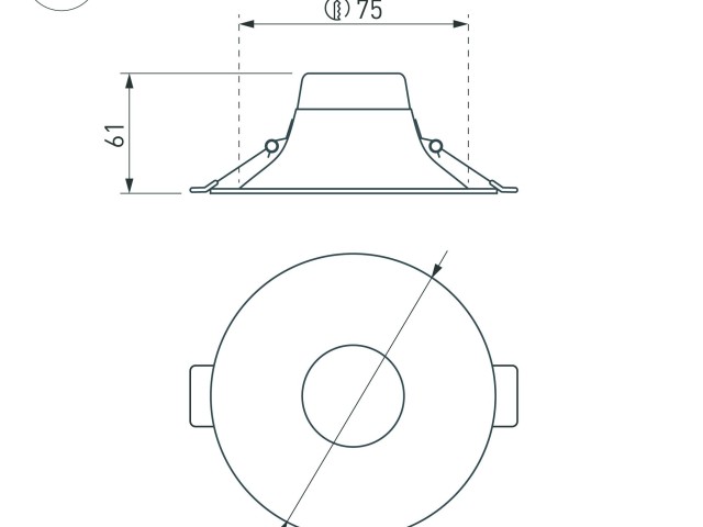 Светильник MS-BLIZZARD-BUILT-R90-6W Warm3000 (BK, 100 deg, 230V) (Arlight, IP20 Металл, 3 года) фото:11