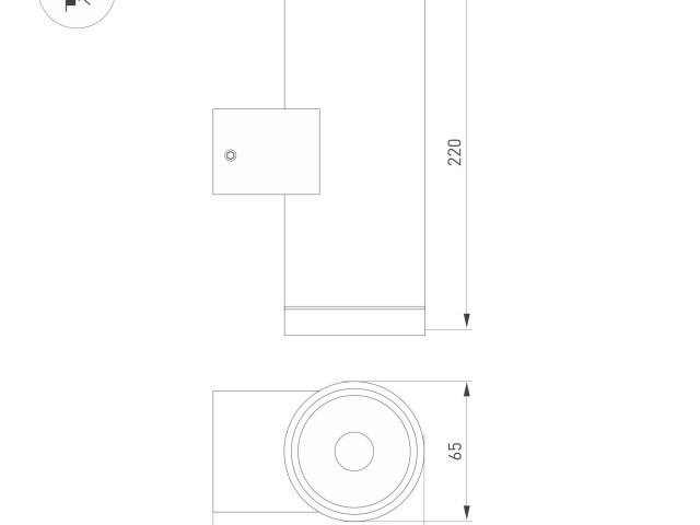 Светильник LGD-RAY-WALL-TWIN-R65-2x12W Day4000 (GR, 6 deg, 230V) (Arlight, IP65 Металл, 3 года) фото:1