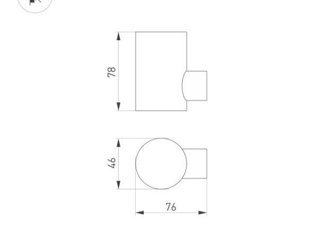 Светильник KT-RAY-WALL-R46-3W Warm3000 (GR, 24 deg, 24V) (Arlight, IP65 Металл, 3 года) фото:5