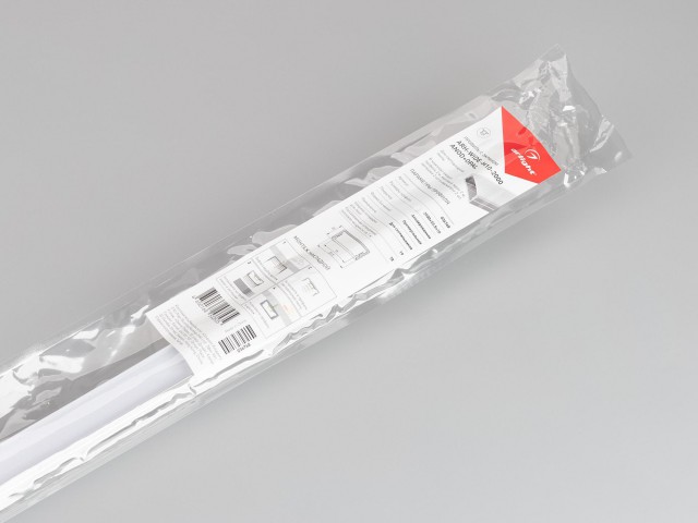 Профиль с экраном ARH-WIDE-H10-2000 ANOD+OPAL (Arlight, Алюминий) фото:6
