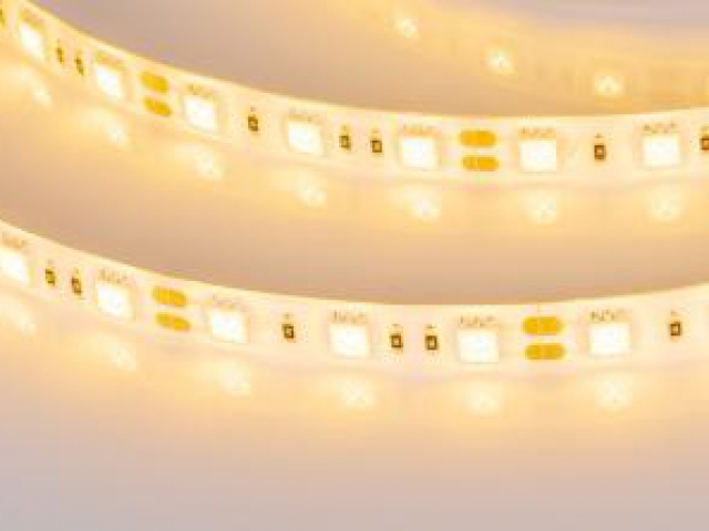 Лента RTW 2-5000SE 12V Yellow 2x (5060, 300 LED, LUX) (Arlight, 14.4 Вт/м, IP65) фото:6