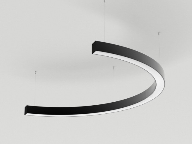Светильник SP-LINE-HANG-ARC-C3535-D800-34W Warm3000 (BLACK, 230V) (Arlight, Металл) фото:1