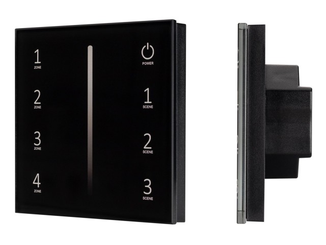 Панель SMART-P34-DIM-IN Black (230V, 0-10V, Sens, 2.4G) (Arlight, IP20 Пластик, 5 лет) фото:2