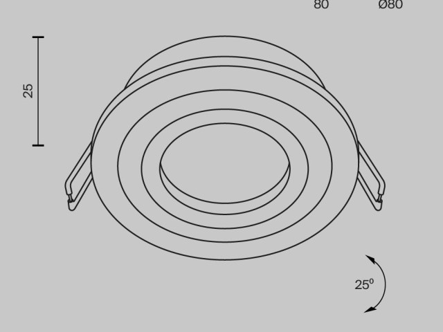 Встраиваемый светильник Technical DL023-2-01W фото:9