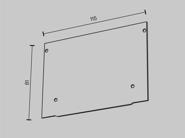 Комплектующие для профиля Technical ALM013EC-PL-W фото:1