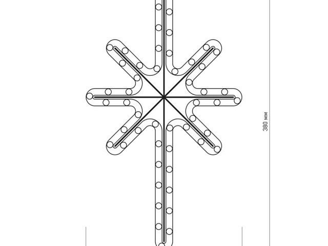 Фигура ARD-STAR-M2-380x250-36LED Warm (230V, 2.5W) (Ardecoled, IP65) фото:3