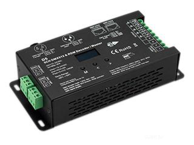 Декодер SMART-K55-DMX (12-24V, 5x6A, XLR3) (Arlight, Металл) фото:4