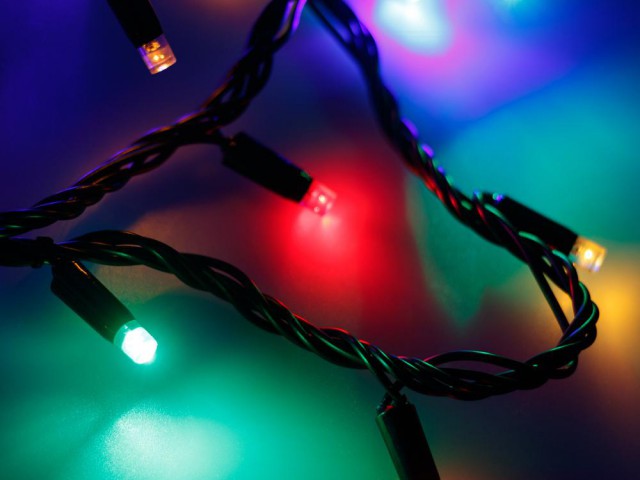 Светодиодная гирлянда ARD-STRING-CLASSIC-10000-BLACK-100LED-LIVE RGB (230V, 7W) (Ardecoled, IP65) фото:4