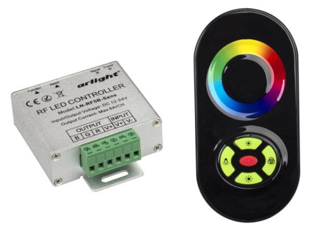 Контроллер LN-RF5B-Sens Black (12-24V,180-360W) (Arlight, IP20 Металл, 1 год) фото:5
