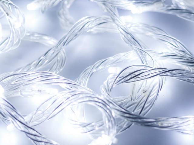 Светодиодная гирлянда ARD-STRING-HOME-10000-CLEAR-99LED-RUN WHITE (230V, 10.5W) (Ardecoled, IP20) фото:1