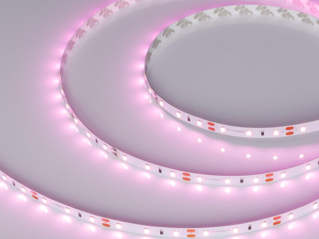 Лента RT-A60-8mm 12V Pink (4.8 W/m, IP20, 2835, 5m) (Arlight, 4.8 Вт/м, IP20) фото:4