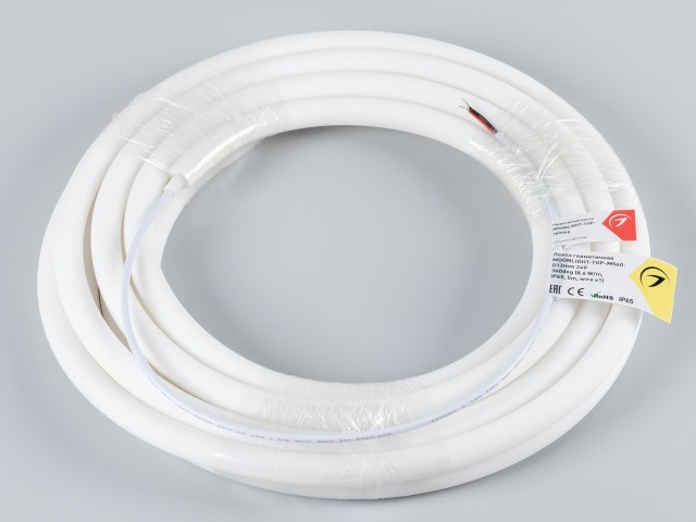 Лента герметичная MOONLIGHT-TOP-M560-D13mm 24V Day4000 360deg (8.6 W/m, IP65, 5m, wire x1) (Arlight, Вывод прямой, 3 года) фото:5