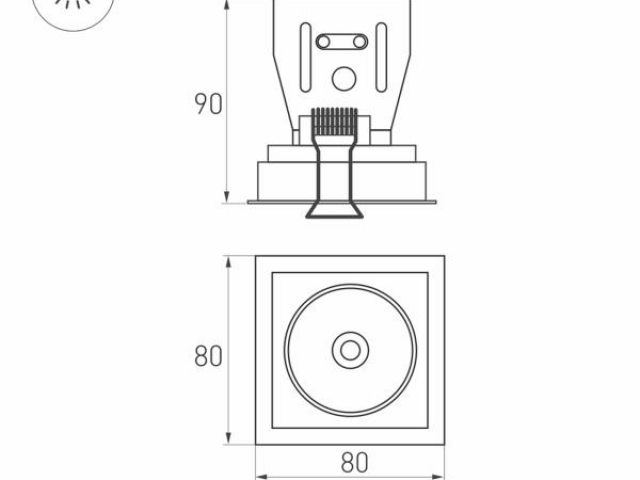Светильник CL-SIMPLE-S80x80-9W Day4000 (WH, 45 deg) (Arlight, IP20 Металл, 3 года) фото:16