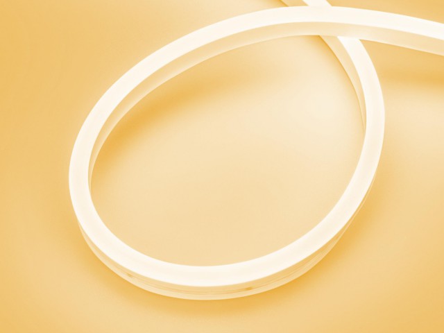 Лента герметичная AURORA-PS-A120-16x8mm 24V Amber (10 W/m, IP65, 2835, 5m) (Arlight, Силикон) фото:4