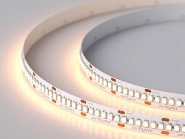 Лента RT-A240-10mm 24V Warm2700 (19.2W/m, IP20, 3528, 5m) (Arlight, 19.2 Вт/м, IP20) фото:9