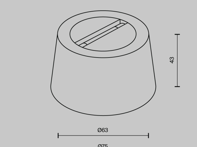 Комплектующие для текстильной подвесной системы Technical TRA130CRDuo-B фото:1