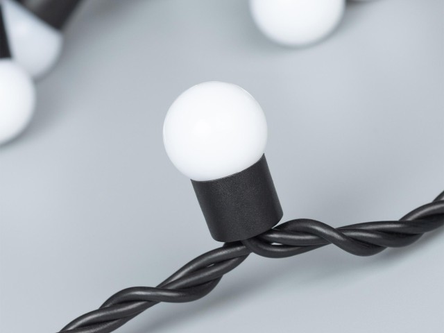 Светодиодная гирлянда ARD-BALL-PRO-D17.5-10000-BLACK-100LED RGB (230V, 7W) (Ardecoled, IP65) фото:8