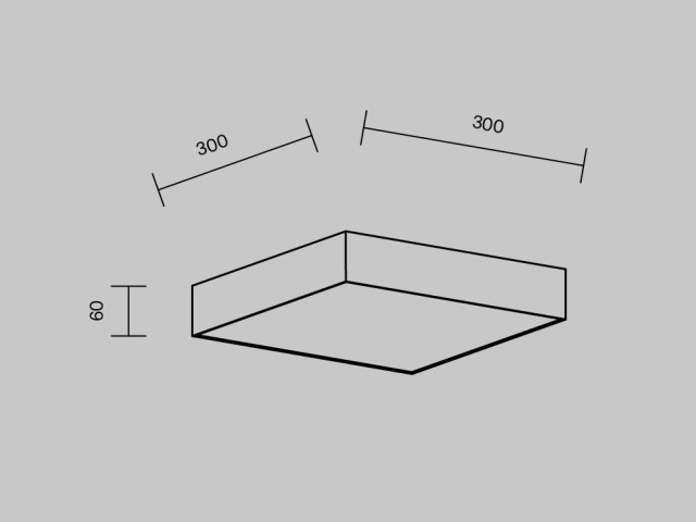 Потолочный светильник Technical C032CL-36W4K-SQ-B фото:1