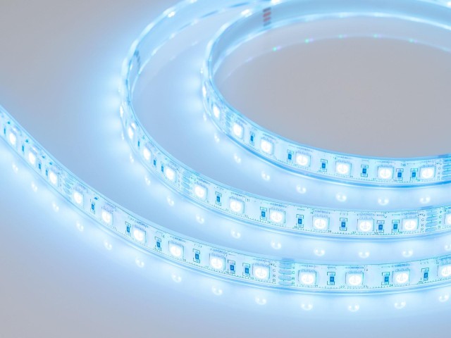 Лента герметичная RTW-PU-B60-12.5mm 24V RGB (14.4 W/m, IP68, Wire 2m, 5m) (Arlight, -) фото:4