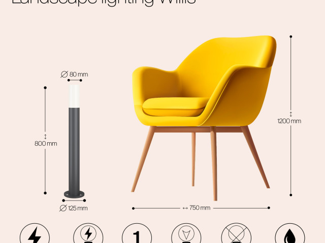 Ландшафтный светильник Outdoor O418FL-01GR1 фото:17
