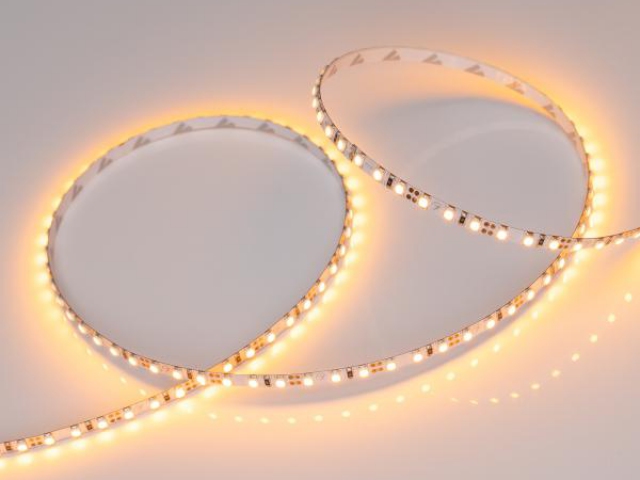 Лента RT-A120-5mm 12V Yellow (9.6 W/m, IP20, 5m) (Arlight, 9.6 Вт/м, IP20) фото:1
