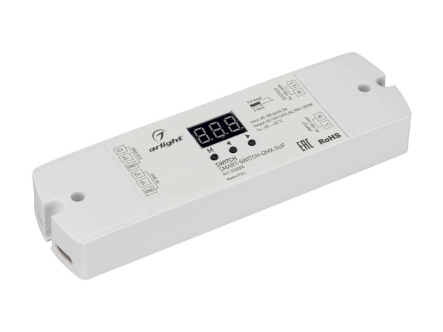 Выключатель SMART-SWITCH-DMX-SUF (230V, 5A) (Arlight, IP20 Пластик, 3 года) фото:3