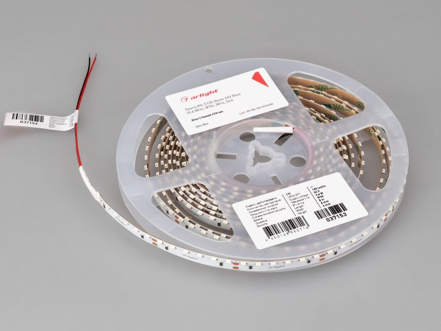 Лента RS-S120-8mm 24V Blue (9.6 W/m, IP20, 3014, 5m) (Arlight, боковое свечение) фото:8