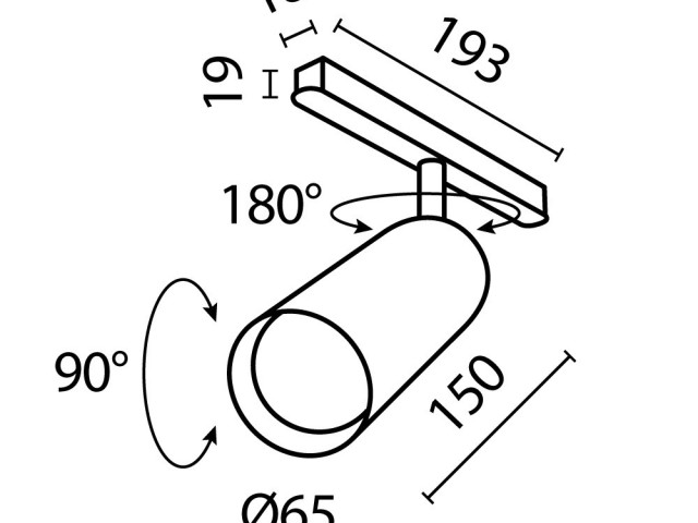 Трековый светильник Technical TR032-2-20W4K-S-B фото:11
