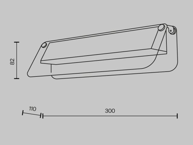 Настенный светильник (бра) Maytoni MOD296WL-L6BS3K фото:1