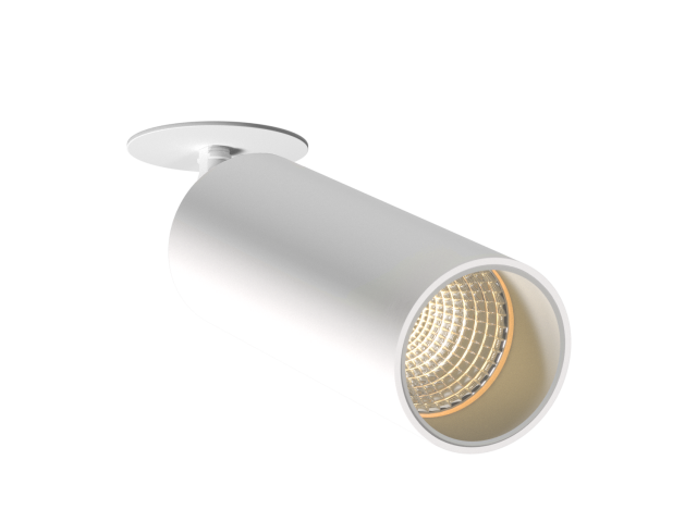 Встраиваемый светильник HOKASU Tube IN (85-130/ral9003 – 20w/4090/15deg) фото:1