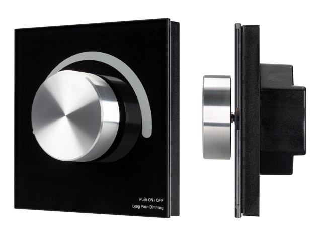 Панель SMART-P37-DIM-IN Black (230V, 1.2A, TRIAC, Rotary, 2.4G) (Arlight, IP20 Пластик, 5 лет) фото:4