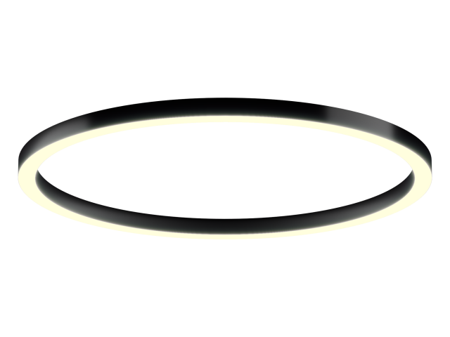 Светильник 6063 кольцо (RAL9005/1400mm/LT70 — 3K/132W) фото:1