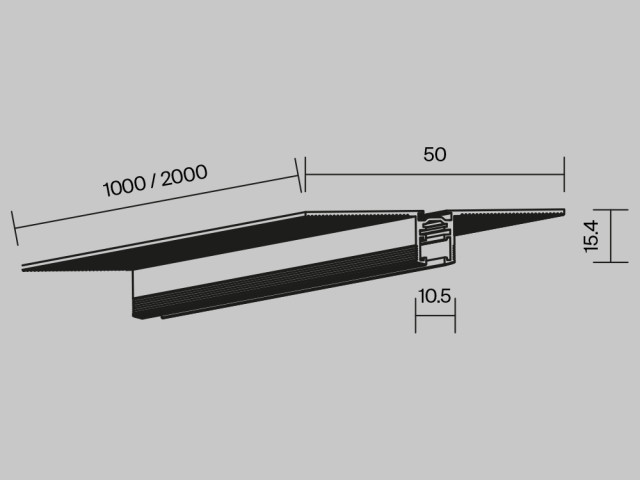 Шинопровод встраиваемый Technical TRX184-121B фото:2