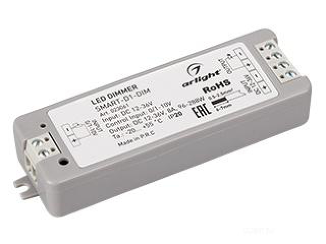 Диммер SMART-D1-DIM (12-36V, 0/1-10V) (Arlight, IP20 Пластик, 5 лет) фото:8