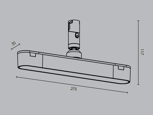 Трековый светильник Technical TR202-1-10W3K-B фото:8