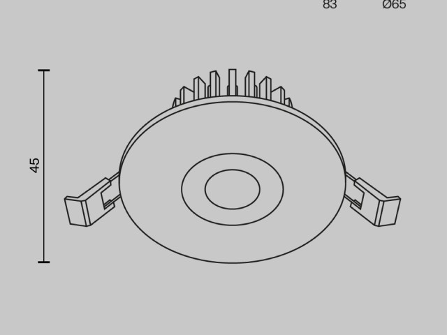 Встраиваемый светильник Technical DL038-2-L7B фото:7