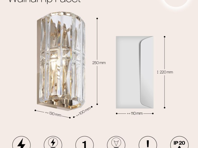 Настенный светильник (бра) Maytoni MOD094WL-01G фото:5