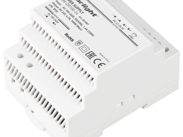 Блок питания ARV-DR100-24 (24V, 4.2A, 100W) (Arlight, IP20 DIN-рейка) фото:3