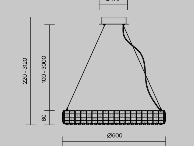 Подвесной светильник Maytoni MOD335PL-L30CH3K фото:6