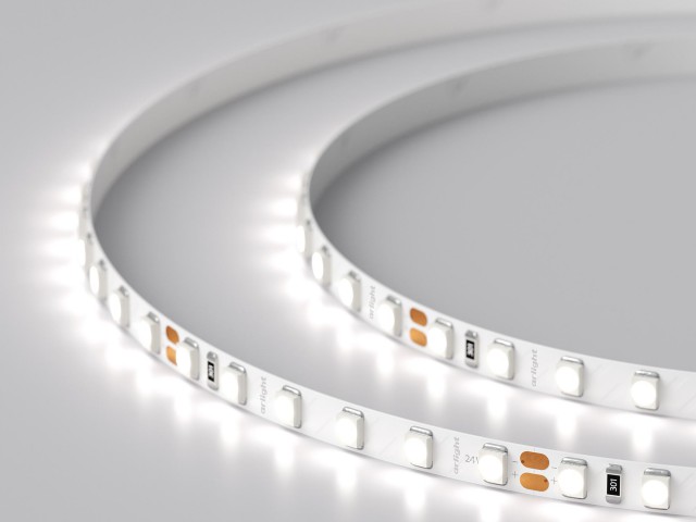 Лента RT 2-5000 24V White6000 5mm 2x (3528, 600 LED, LUX) (Arlight, 9.6 Вт/м, IP20) фото:7