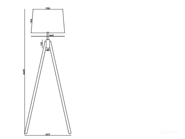 Напольный светильник (торшер) Maytoni Z177FL-01B фото:11