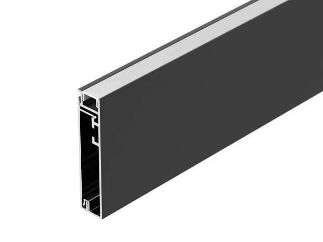 Профиль PLINTUS-H55-2000 BLACK (Arlight, Алюминий) фото:3